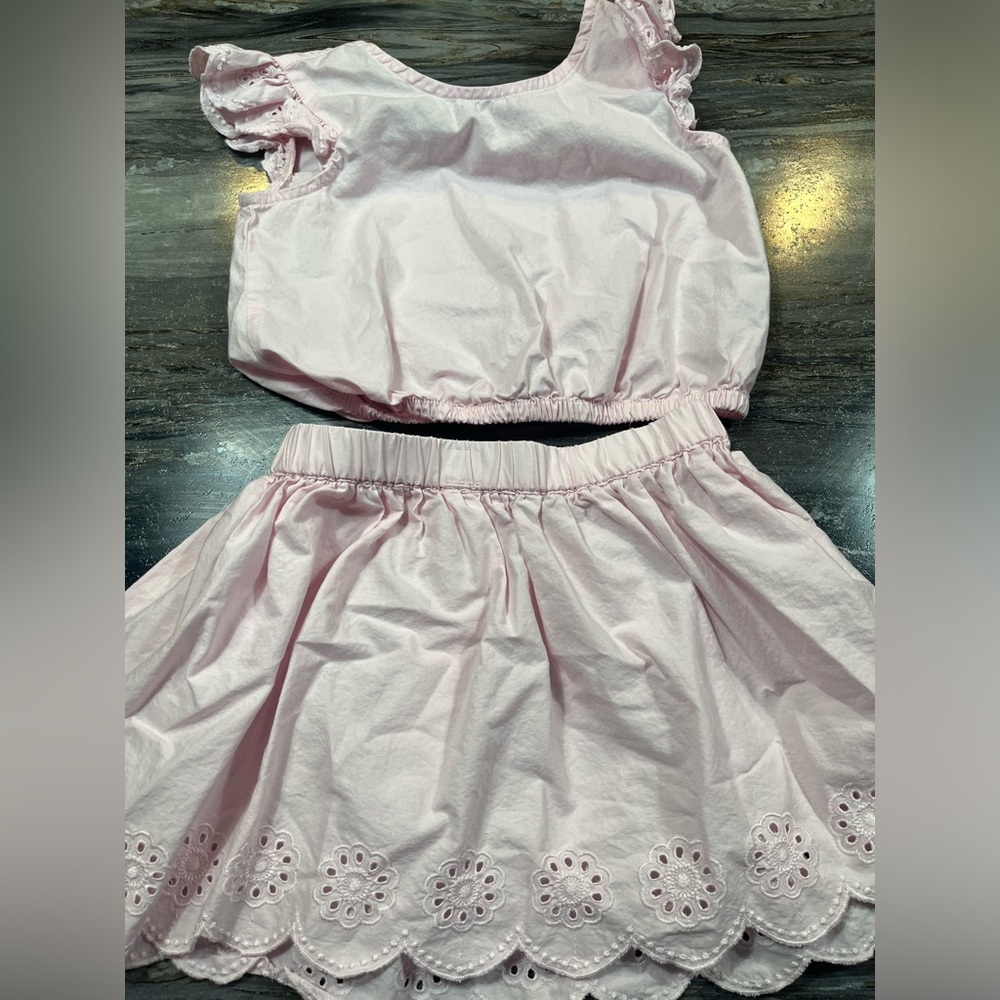 GAP kids 4/5 pink eyelet set